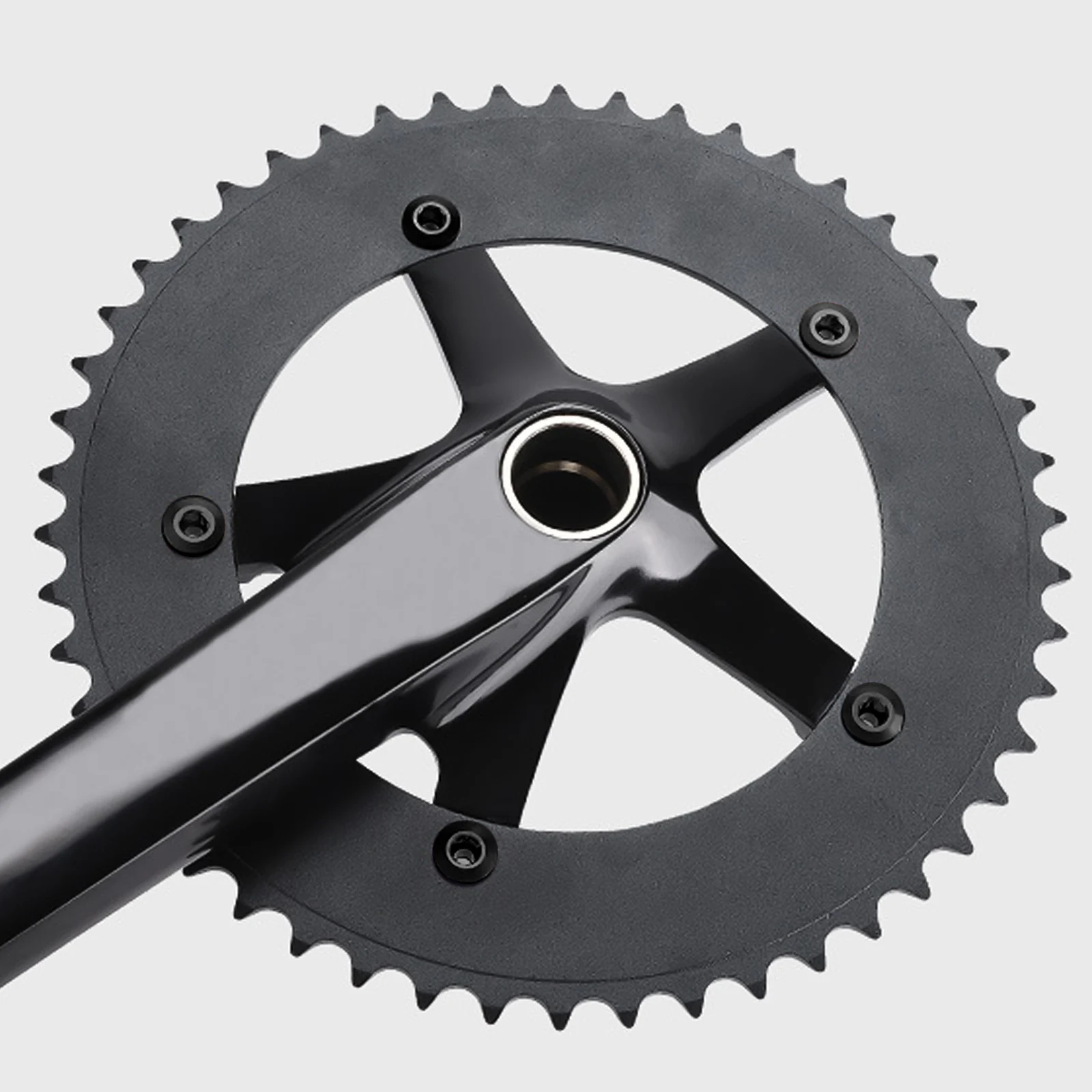 

5pcs Black Aluminum Chainring Bolt for Single Disc Bike Crankset Compatible with Mountain Road Bikes Lightweight Design Easy