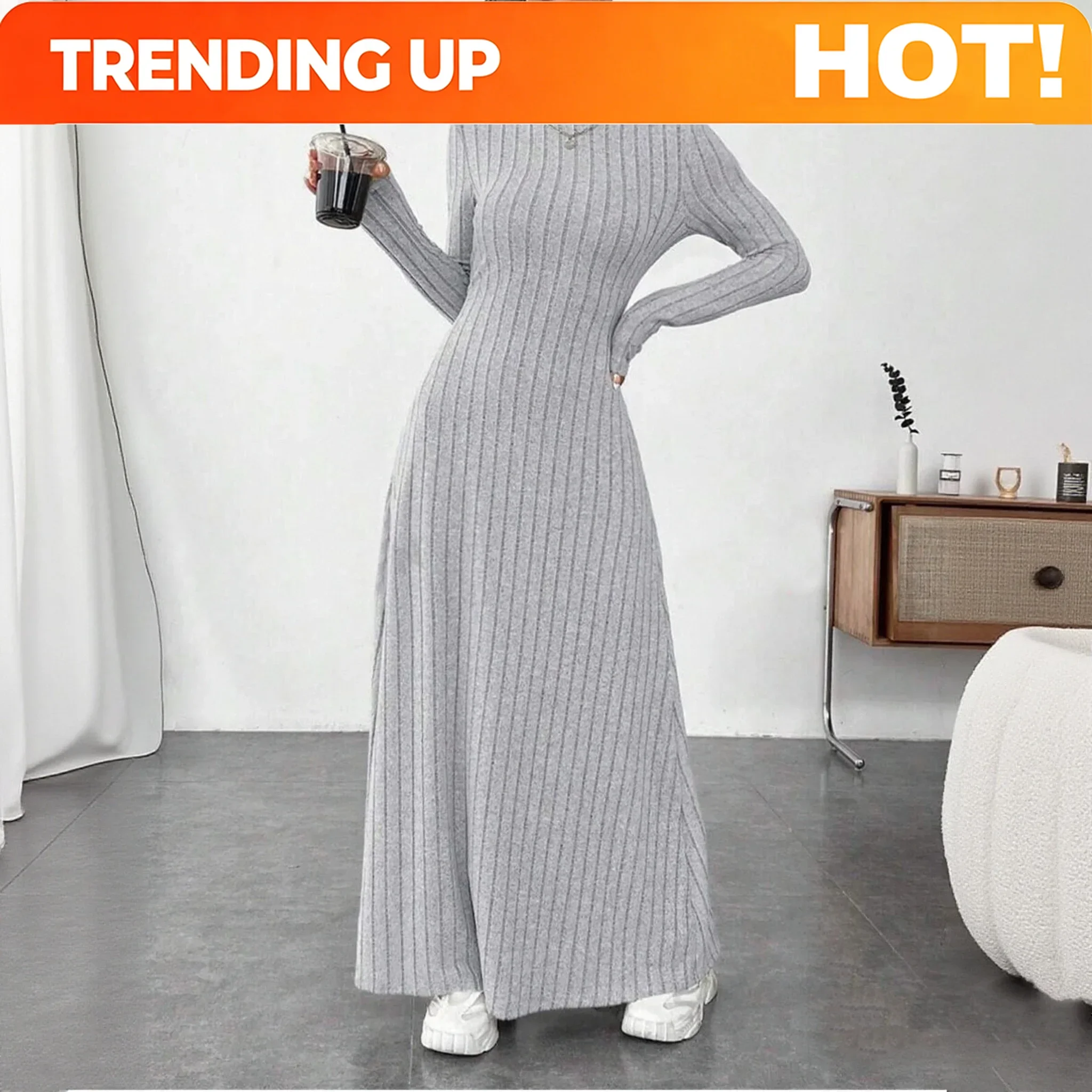 Customization Knitted Elegant Long Sleeve Dress Women 2026 Autumn Winter Vintage Dresses Turtleneck Fashion Solid Vestidos