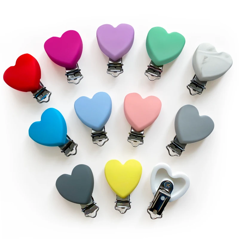 3 szt. Silikonowy Klips do Smoczka Łańcuszek Uchwyt Smoczek Klipsy do Karmienia Bez BPA Akcesoria do Łańcuszka do Smoczka