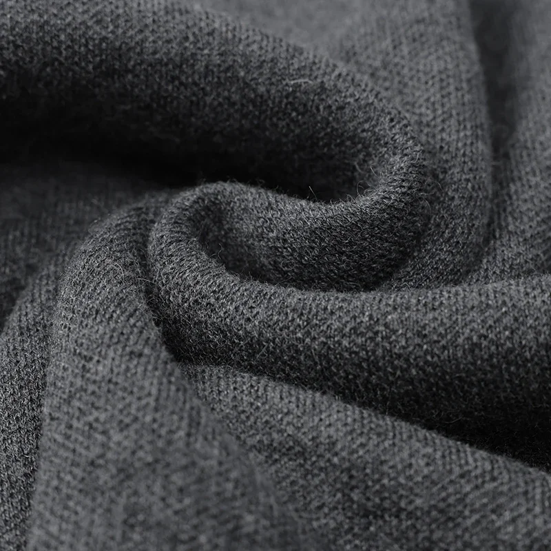 Maglione di lana da uomo autunno inverno con risvolto pullover ispessito tinta unita mezza cerniera versione coreana camicia maglione lavorato a maglia casual
