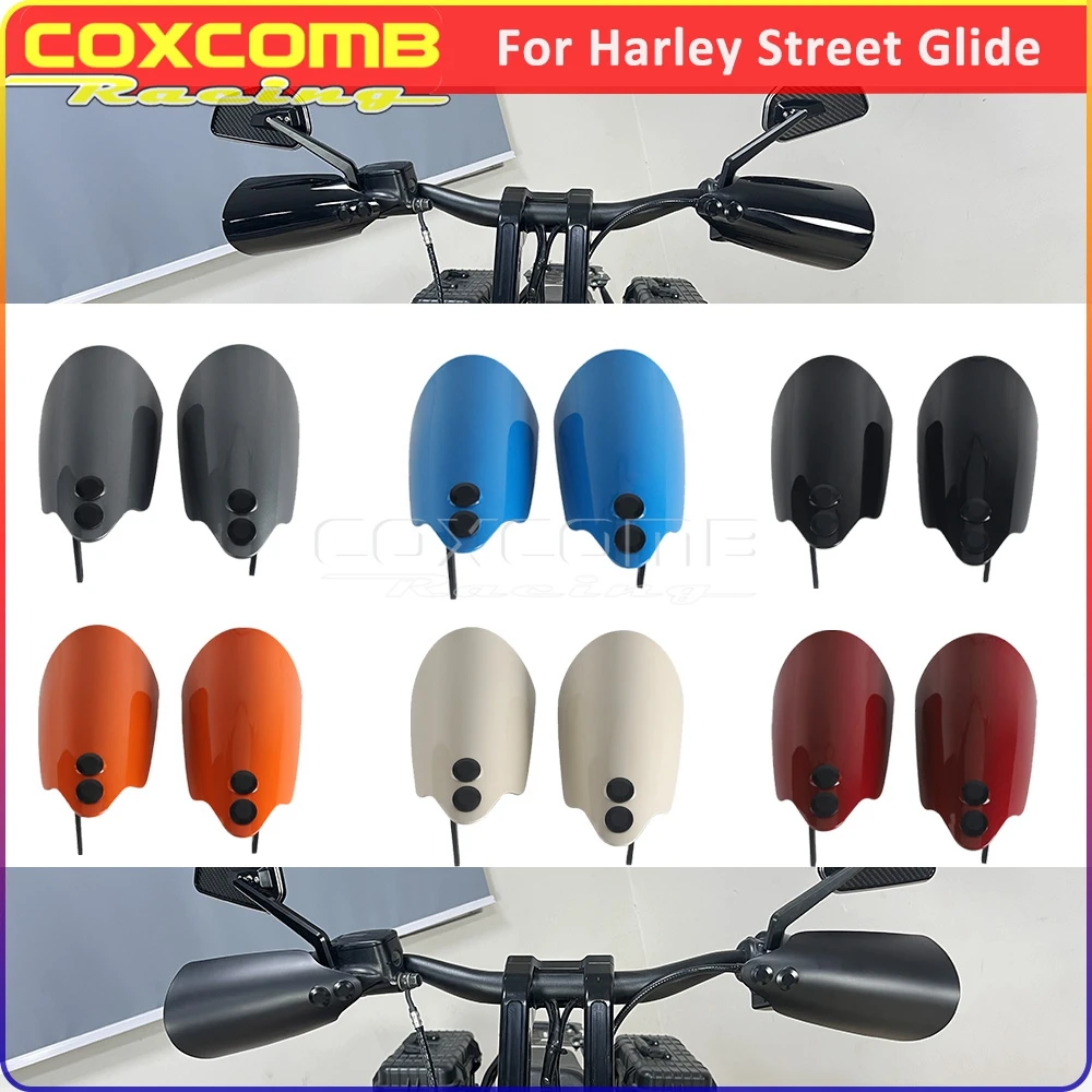 

Hand Wind Protection For Harley Touring Street Glide FLHX FLHXU CVO 121 FLHXSE Motorcycle Handguards Protector Hand Shield Cover