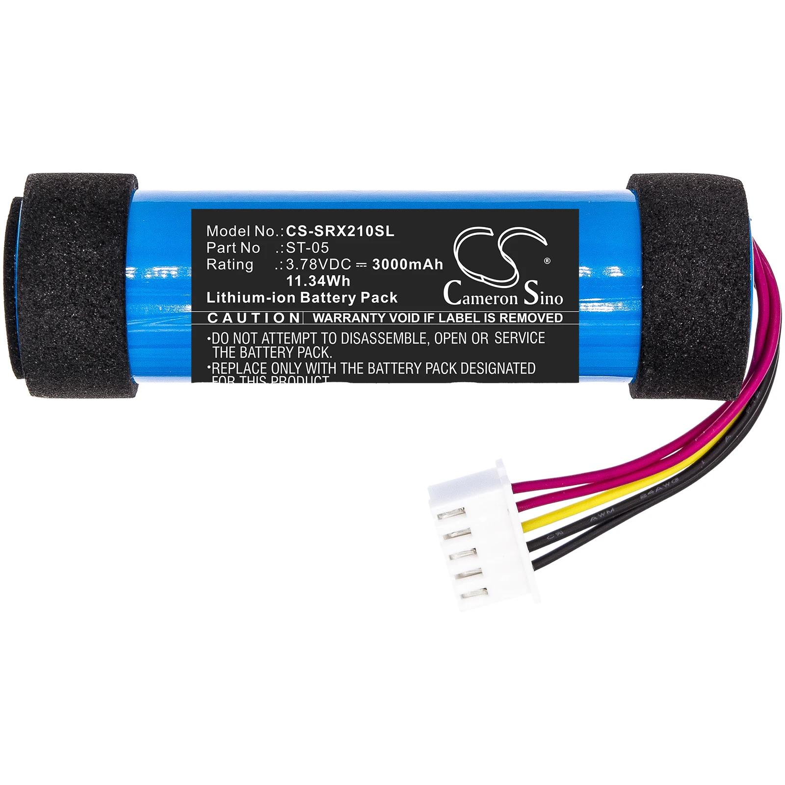Speaker Battery For Sony ST-05 ST-05S SRS-XB21 Capacity 3000mAh / 11.34Wh Color Blue Type Li-ion Volts 3.78V N.W 51.4g