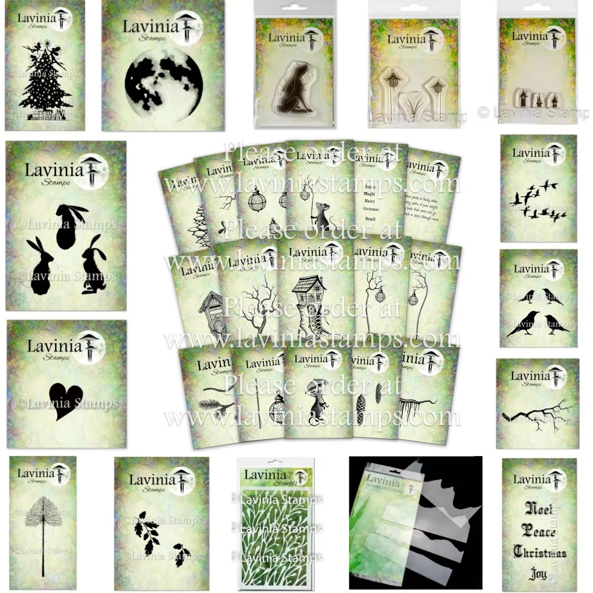 

New Christmas Faelight Chronicles Tree Rabbit Moom Clear Stamp DIY Scrapbook Paper Card Album Craft Template Supplies Decoration