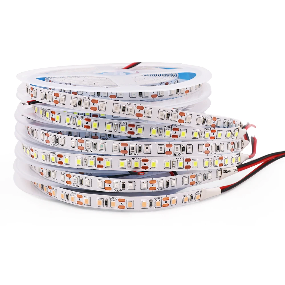 Taśma LED 12V DC24V LED Lights 2835 120 leds/m elastyczna taśma LED lodowy blękit czerwony zielony różowy żółty naturalna biel wstążka dioda 5m 10M