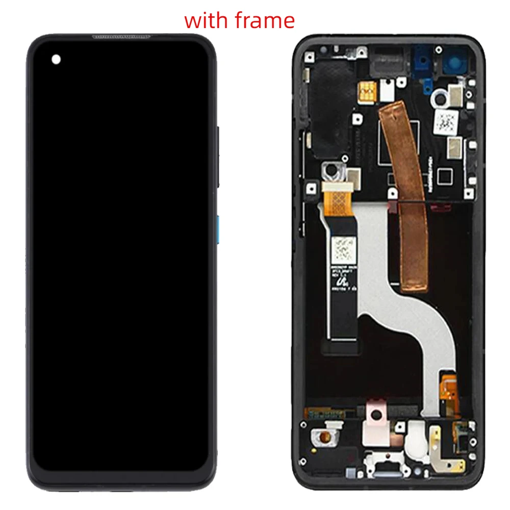 Amoled For Asus Zenfone 8 ZS590KS ZS590KS-2A007EU I006D lcd Touch glass frame Full for Zenfone 8z front screen display