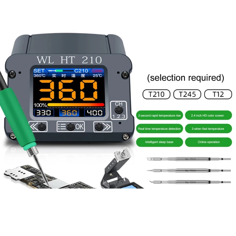 WL 110V/220V LED stazione di saldatura digitale stazione di rilavorazione pistola ad aria calda saldatore elettrico per saldatura PCB IC SMD BGA del