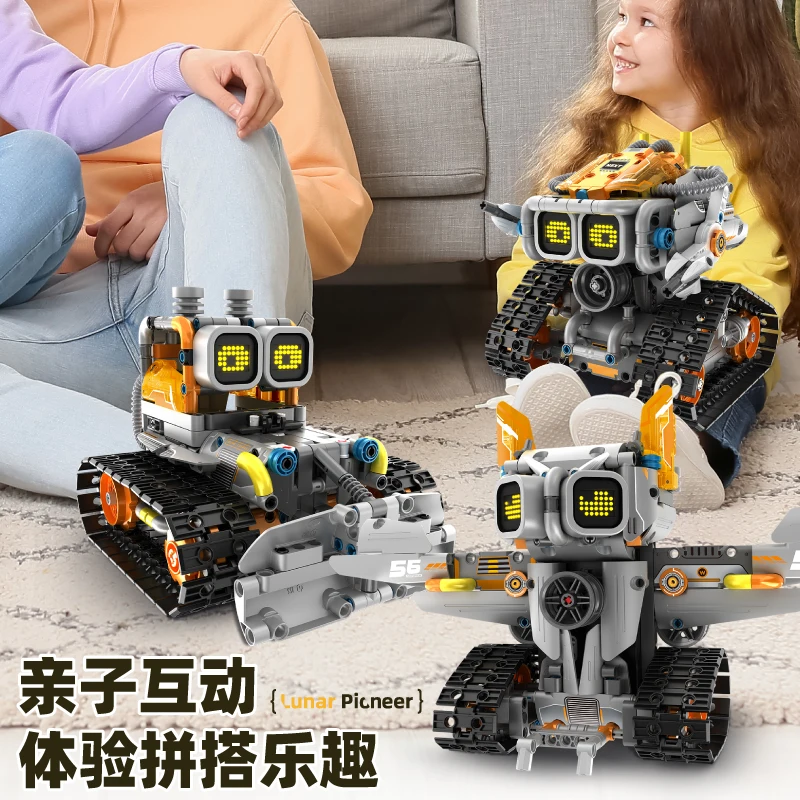 NEW 3in1 Creative LED Robot Wall·e High-tech App Rc Robot Functions DIY Educational Building Block Model For Children Toys Gifts