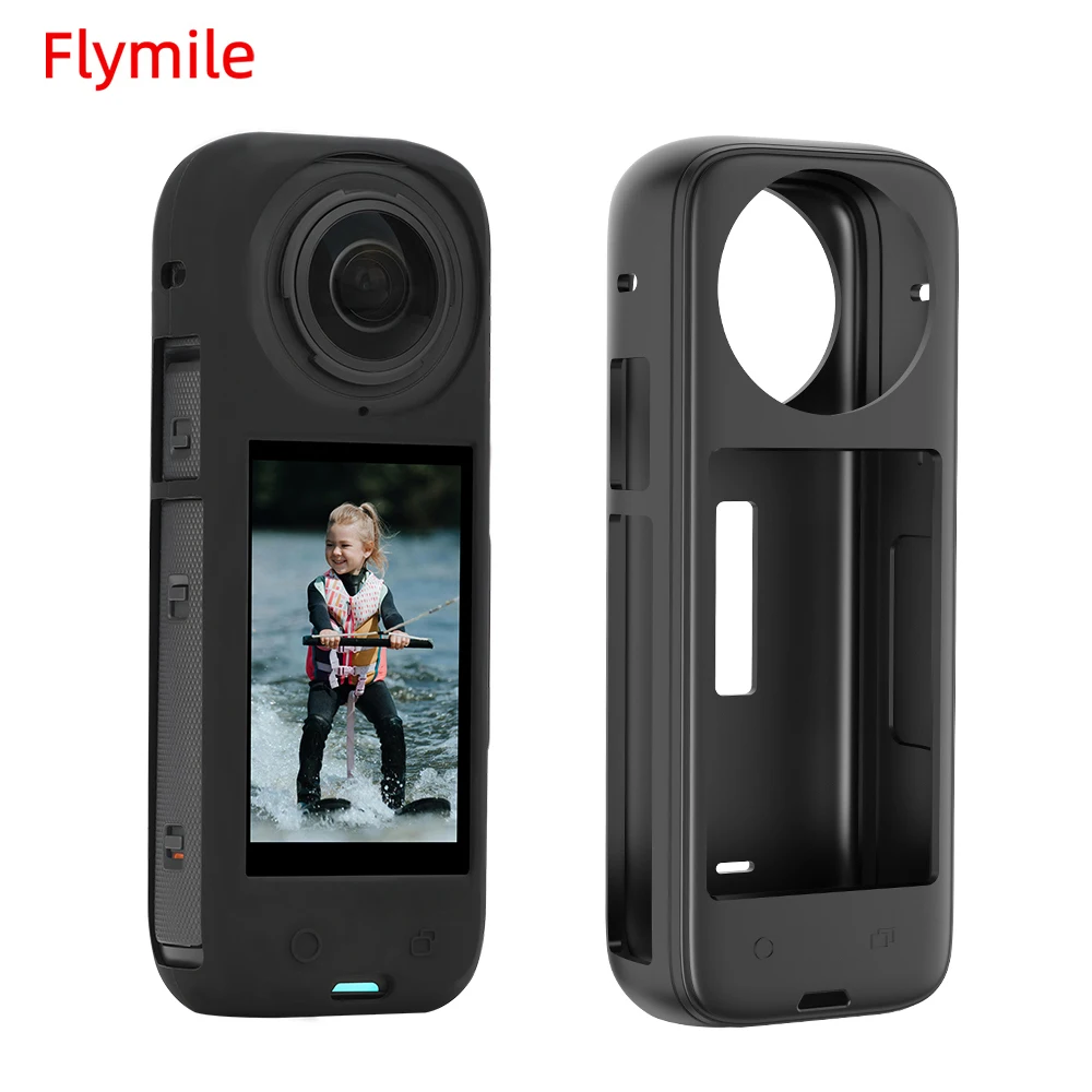 

Flymile Silicone Case for Insta360 X4 Protective Shell Panoramic Camera Scratch-resistant Dust-proof Soft Cover