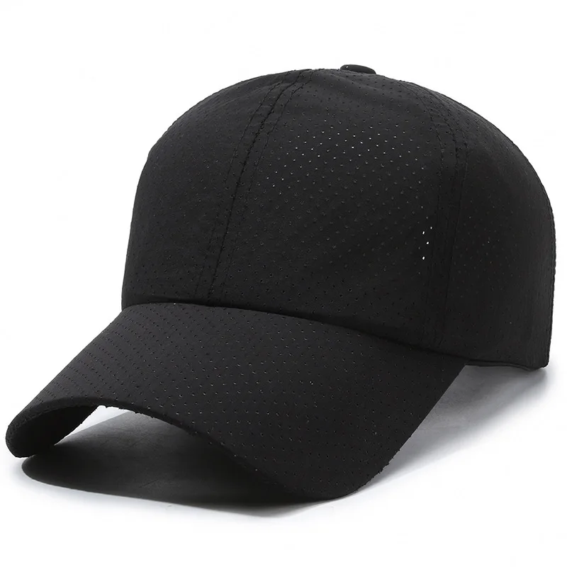 Big Head Quick Drying Golf Hat Flat Mesh Baseball Hat Breathable XXL Size High Crown Running Hat Men's and Women's Sports Hats