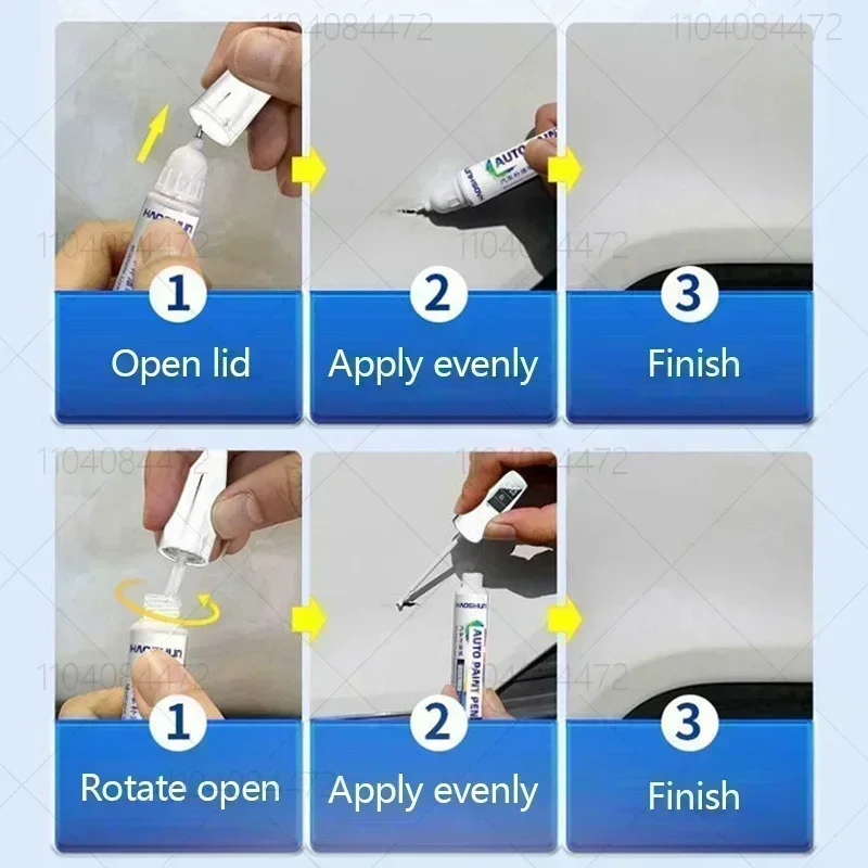 For Peugeot 208 2012-2025 B21 P21 Paint Repair Pen Touch Up Scratch Remover DIY Auto Accessories Black White Blue Gray yellow view 6