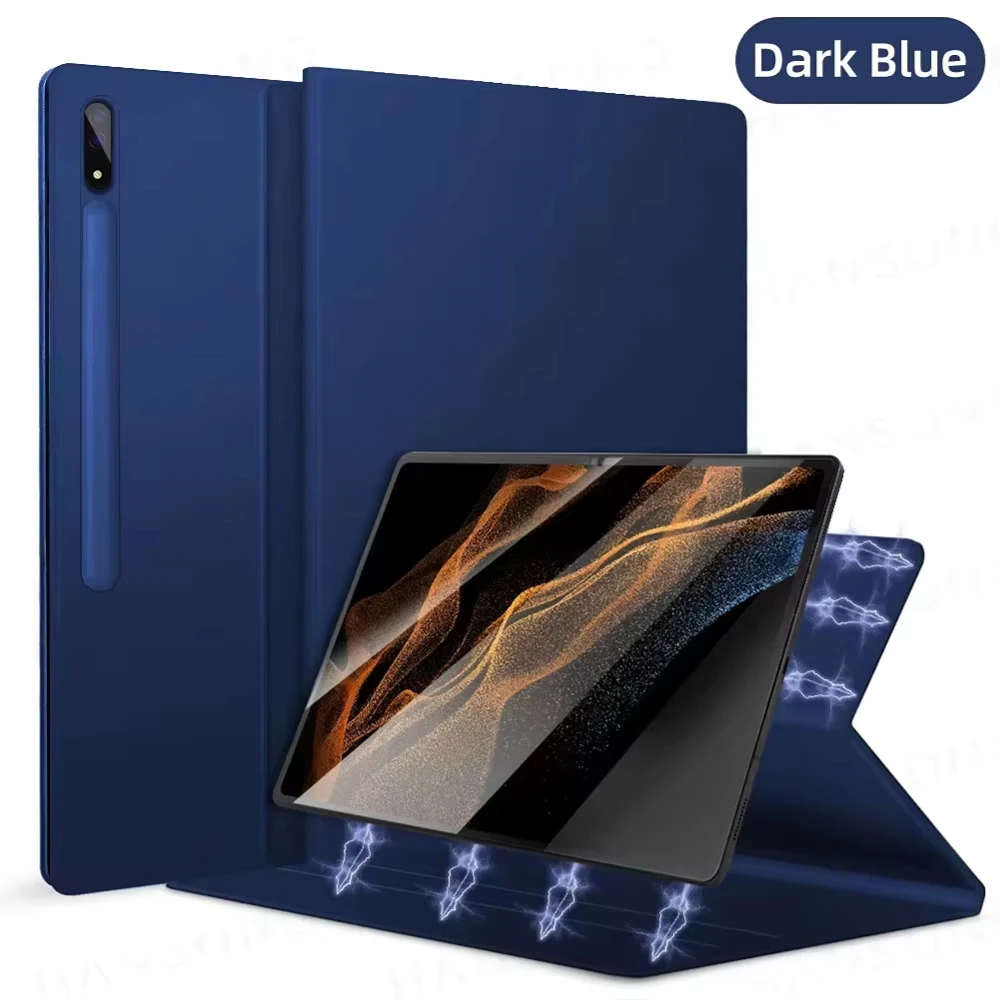 DUNNO Für Samsung Galaxy Tab Fall Für S7 S8 S9 11 S7 Plus S7 FE S8 Plus S9 Plus 12,4 S9 Ultra 14,6 Stift Halter Magnetische Abdeckung 3