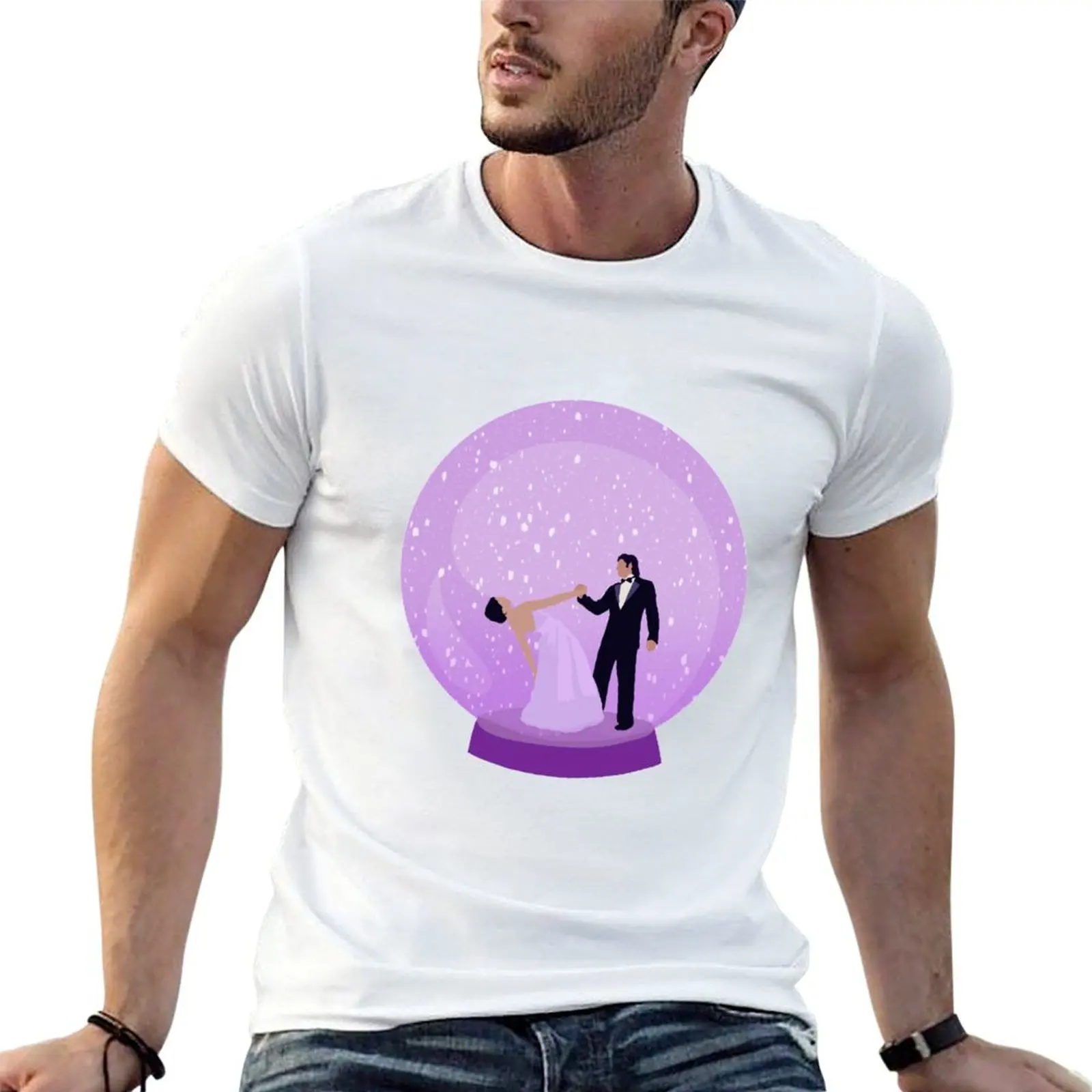 

Om and Shanti in the snow globe T-Shirt t shirts for man cotton soft cotton t shirt pack T-Shirt