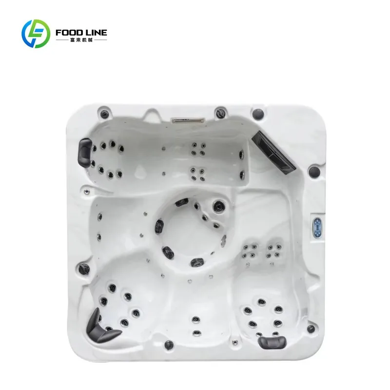 Modern Style 5 Persons Hot Tub Outdoor Yacuzzi Acrylic Spa Bathtub ROHS Certified Hydrotherapy Whirlpool Outside Luxury
