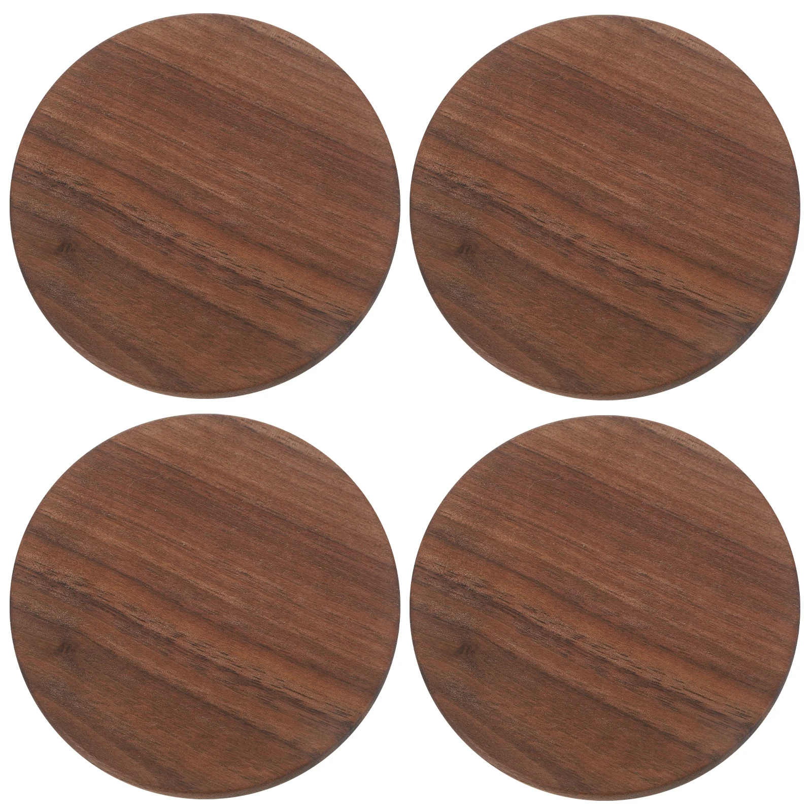 

4Pcs Wood Coasters Square Cup Mats for Dining Table Protection Rustic Wooden Drink Placemat Set Wood Coasters for Crafts
