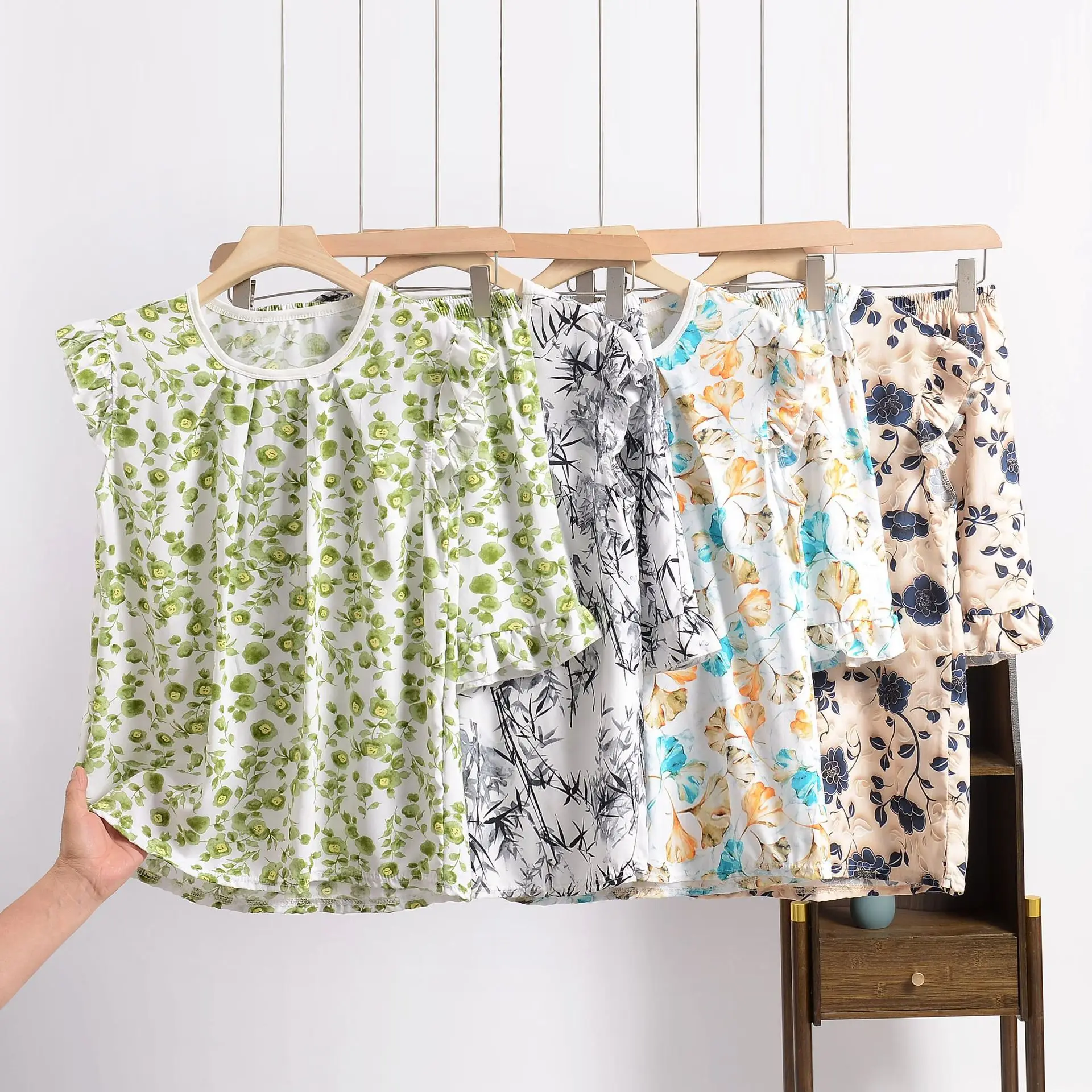 

Женские пижамные комплекты больших размеров от XL до 8XL, летняя майка с шортами, дышащая одежда для дома, комфортная домашняя одежда