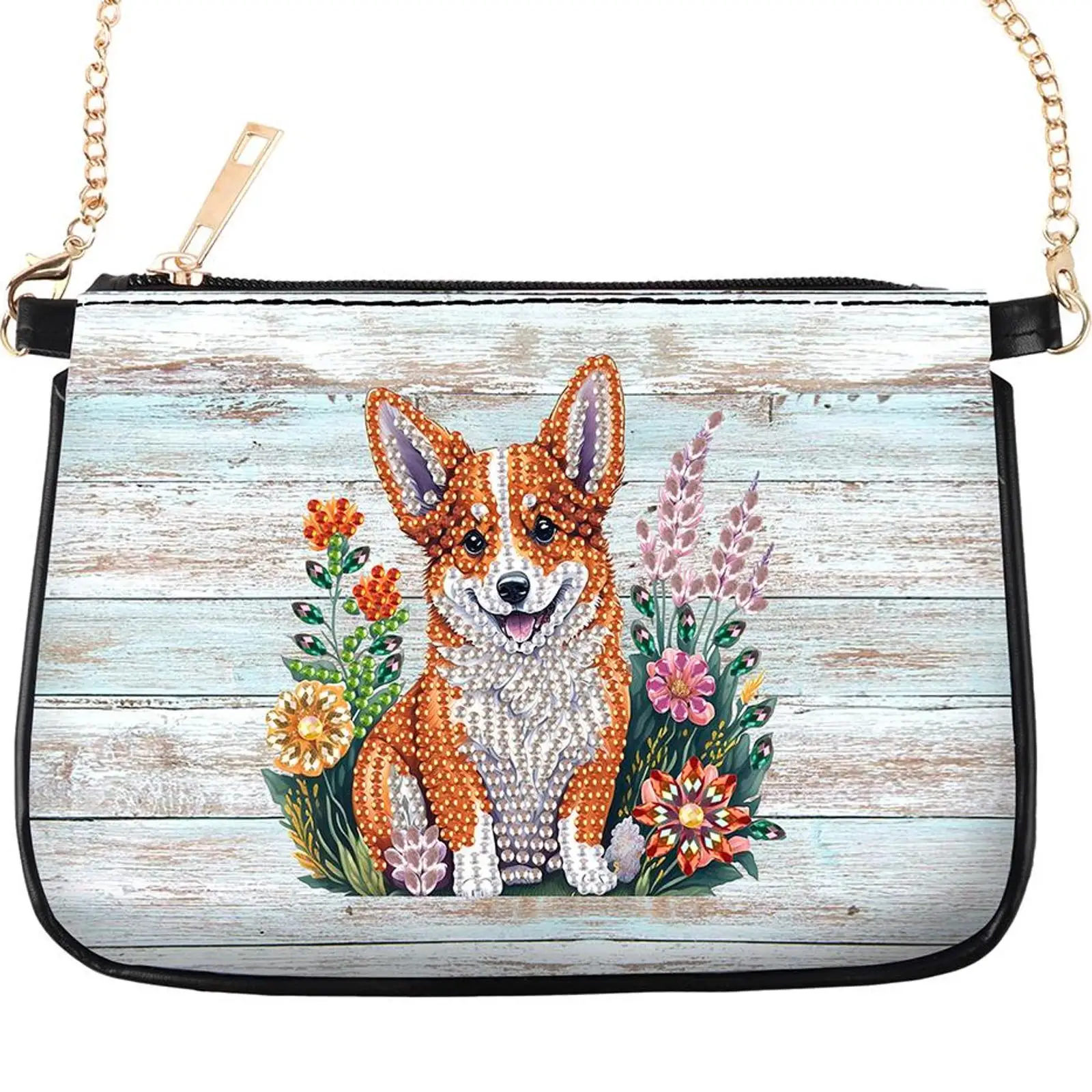 

Special Shape Butterfly Diamond Painting Purses Rhinestone Stitch Shoulder Bag Handmade Arts Craft Makeup Bag for Christmas Gift