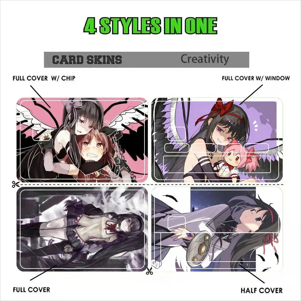 Homura Akemi  Sticker Film Tape Skin for Credit Card Debit Card Waterproof Stickers