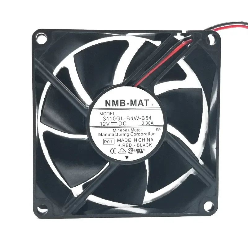NMB 3110GL-B4W-B54 8025 12V 0.30A 8cm CM Power Switch Cooling Fan for Electronics Enclosures