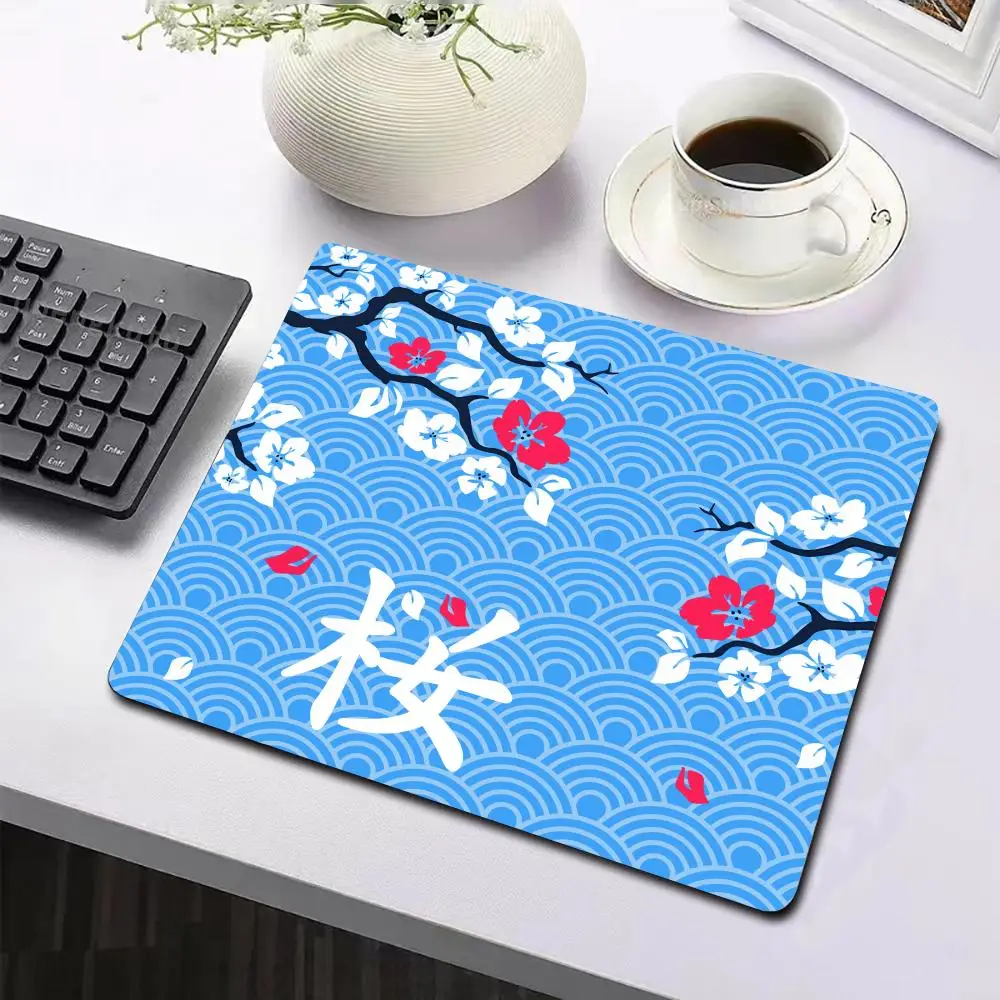 

Purple art Mouse Japanese_cherry_blossoms Gaming mats Popular desk mats Esports Pad Non-Slip Rubber New products Edge locking