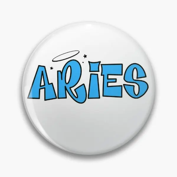 Blue Aries  Soft Button Pin Lover Lapel Pin Metal Badge Fashion Cute Clothes Cartoon Funny Gift Hat Collar Jewelry Decor Brooch