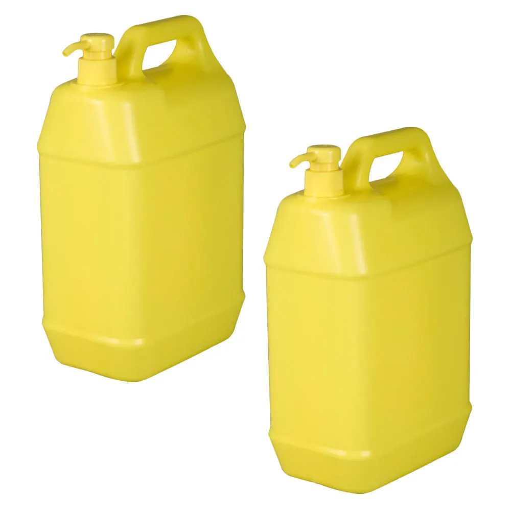 

2Pcs Press Pump Liquid Dispenser Bottle Empty Square Hand Soap Bottle Large Capacity Wash Shampoo Shower Gel Household