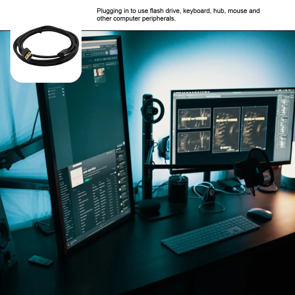 

USB to USB-C Adapter Premium Plated Type-C Data Charging Cable for Laptop Desktop Computer Tablet Phone Peripheral