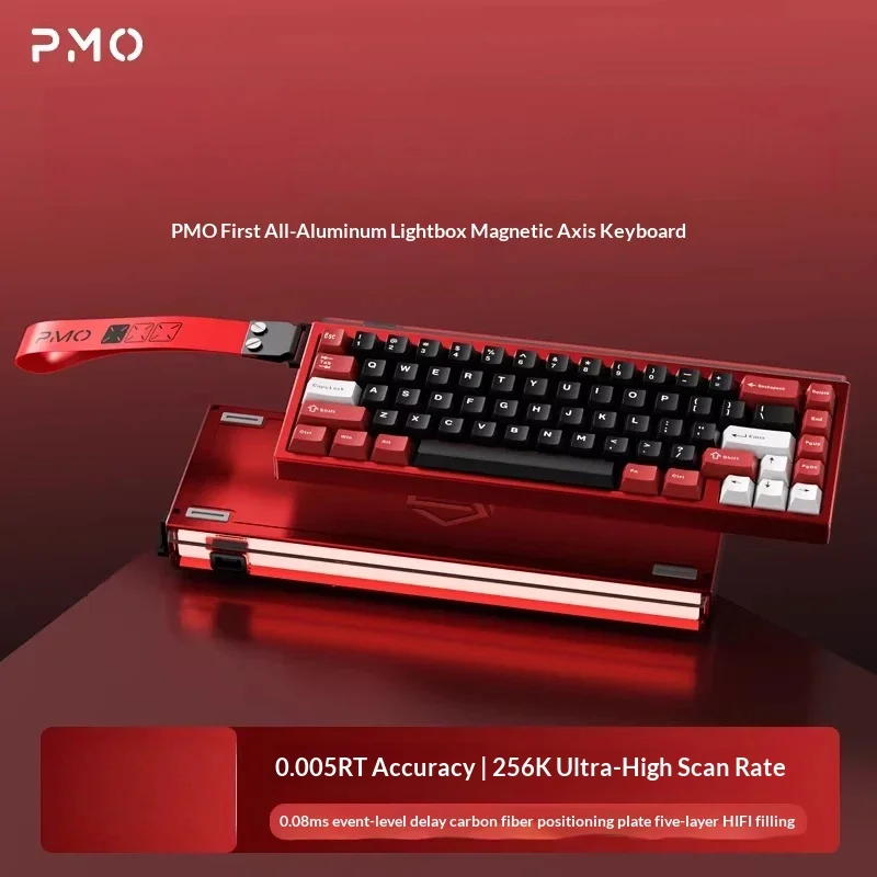 

Pmo Gp68 Magnetic Switch Mechanical Gaming Keyboard Full Aluminum Wired 0.005 Rt 256k Scan Rate For Valorant Esports Gamers