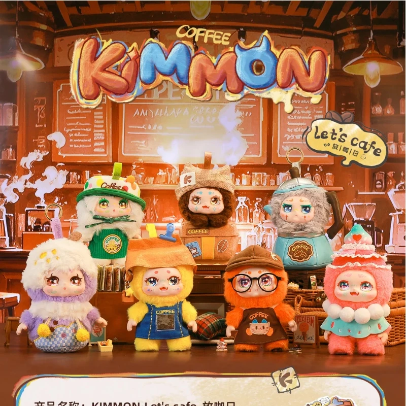 Genuine Kimmon Let'S Cafe- Coffee Day Blind Box Cute Doll Pendant Day Gift Mystery Box For Kids Collectible Toys Surprise Gift