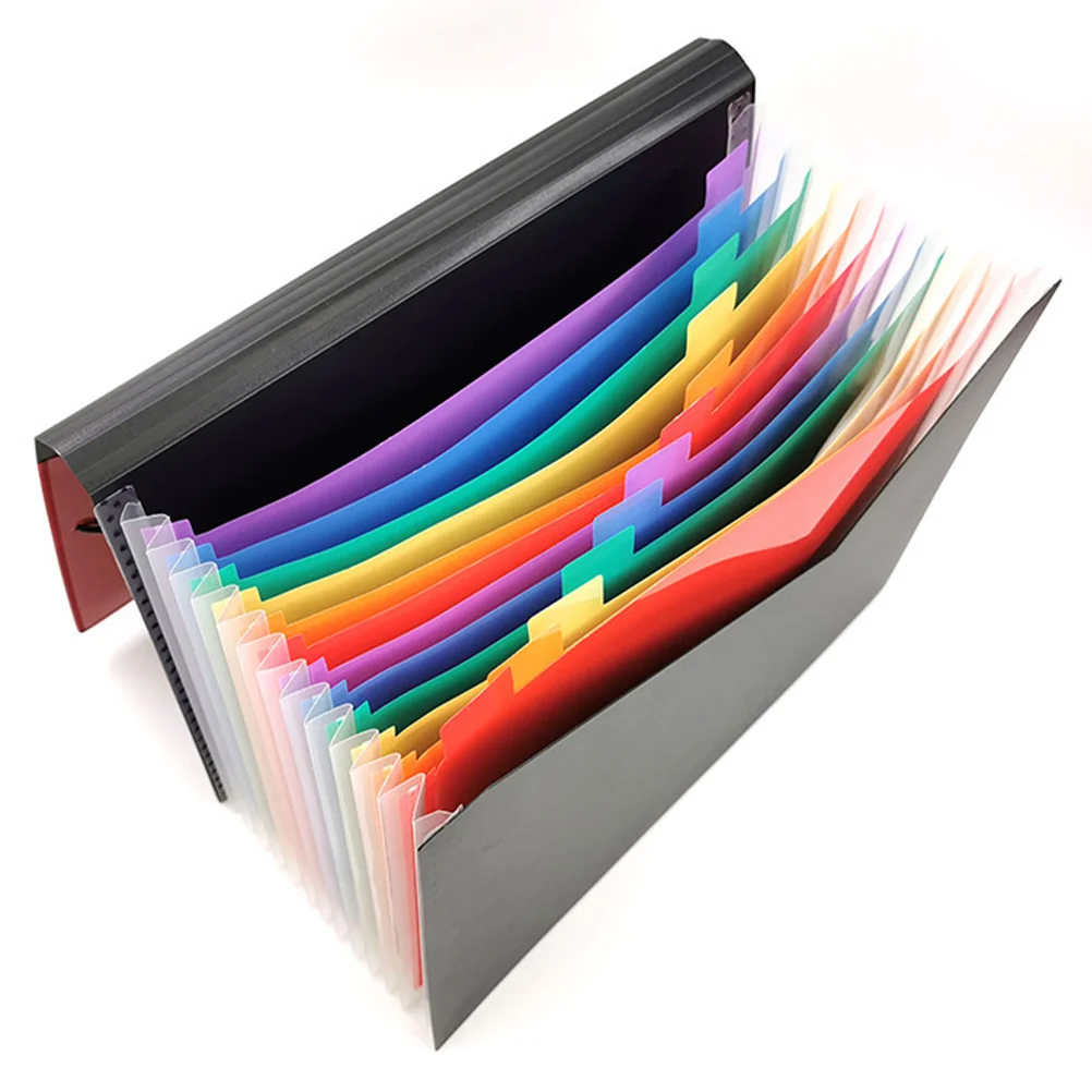 

A4 File ganizer 13 Accordion Binder Pockets Rainbow Accordion Document Bag Multi Layer Large Capacity Storage Folder