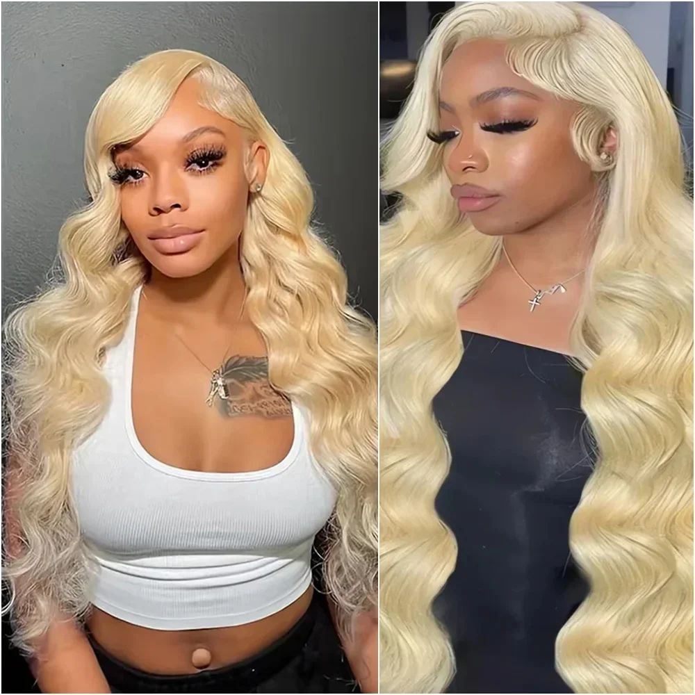 613 Honey Blonde 13x6 HD Transparen Body Wave Lace Front Human Hair Wigs 13X4 Human hair lace frontal wig For Black Women