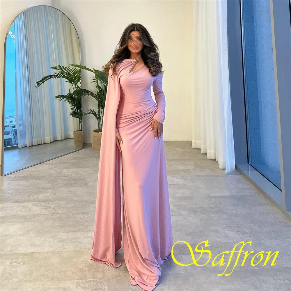 ที่กําหนดเอง Elegant Jersey ชุดราตรียาวคลาสสิก Mermaid Prom Dresses แฟชั่น Watteau รถไฟชุดพิเศษ