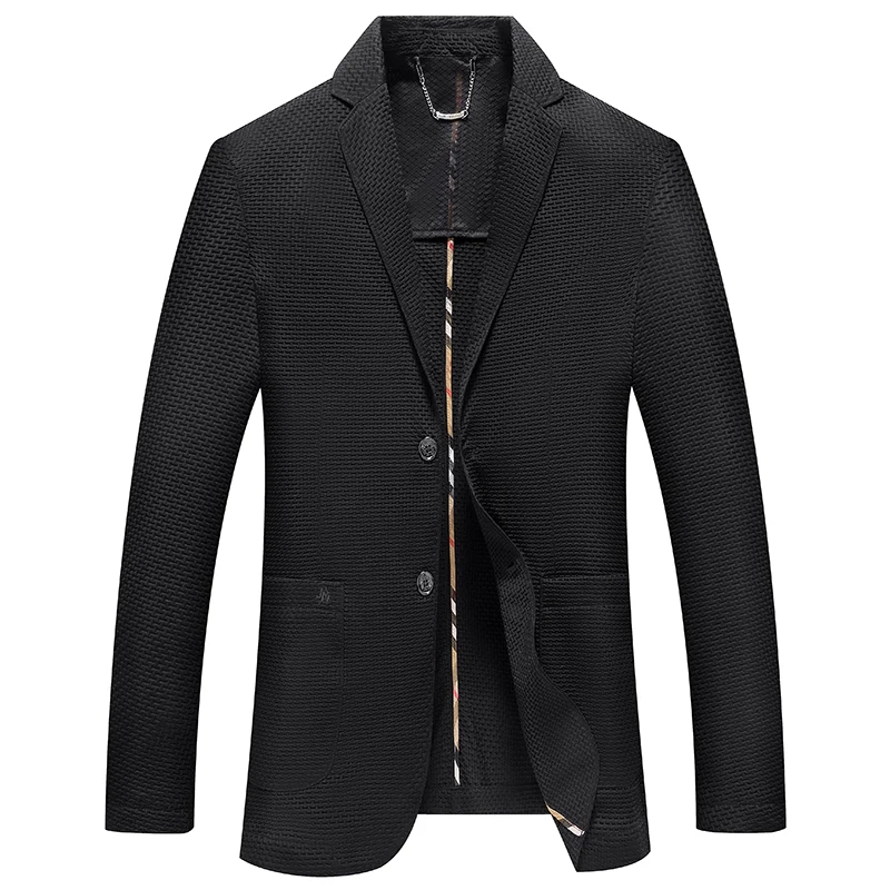 Summer Sun Protection Small Business Suit Coat Men\'s New High Elastic Lightweight Light Suit Men Blazer Slim Fit Coats