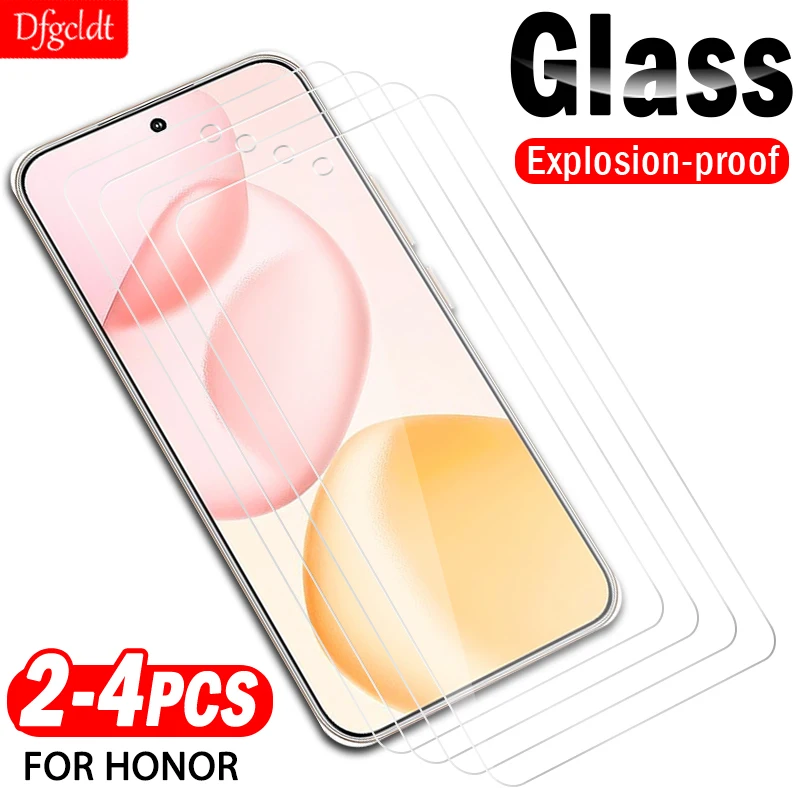 

2-4Piece HD Protective Glass for Honor 400 300 200 90 70 Lite Smart Screen Protector for X8a X7a X6a X9 X8 X7 X6 Tempered Glass