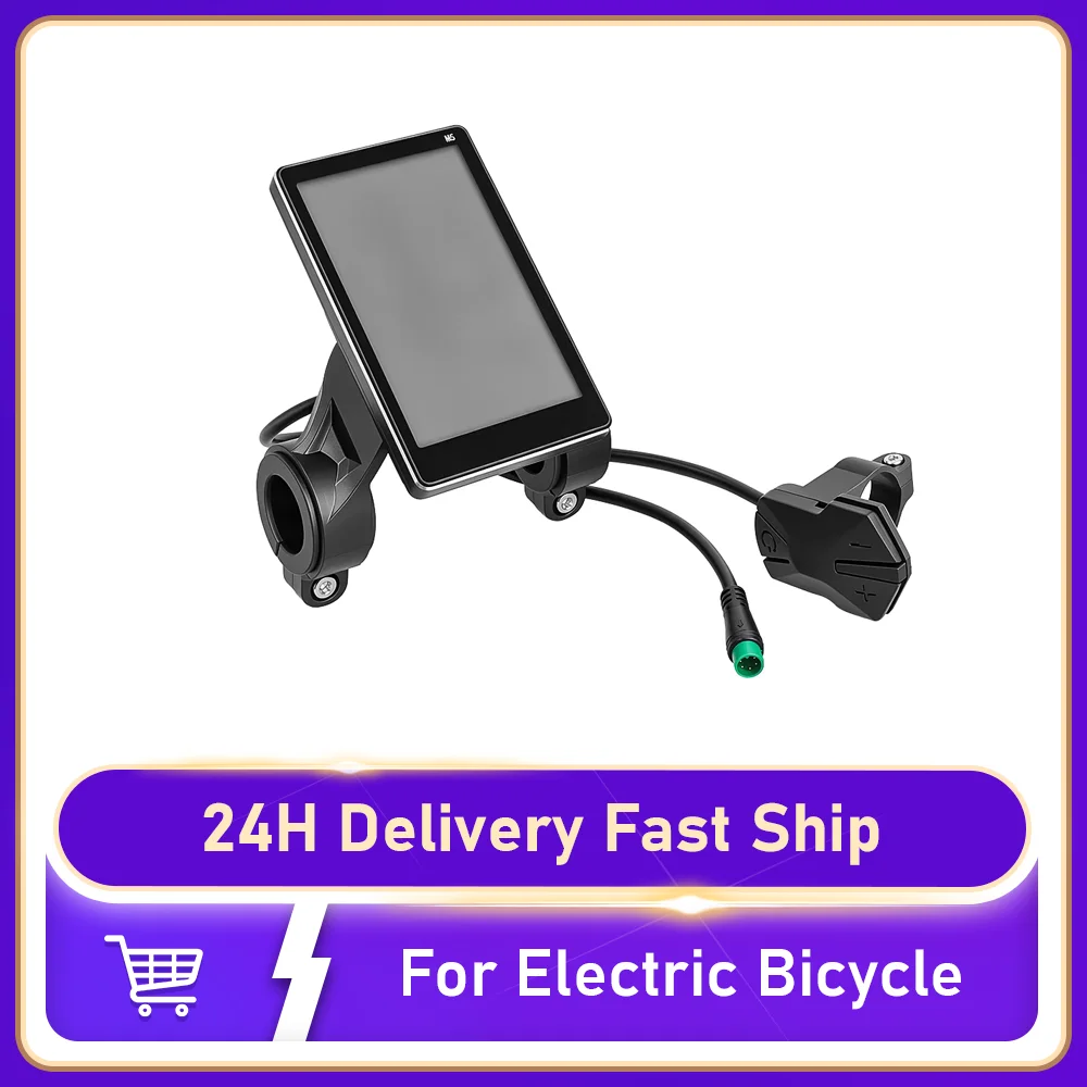Electric Scooter LCD Panel With USB UART M5 5 Pin Screen Control Panel For Electric Bicycle Waterproof Led Display Accessories