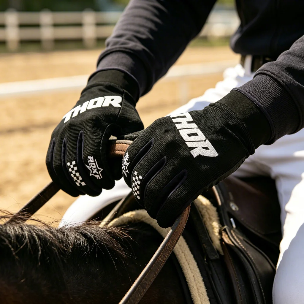 Multi‑Purpose Full Finger Equestrian Gloves,Touch‑Screen Gloves for Men Women Recreational Horseback Riding Ranch Work