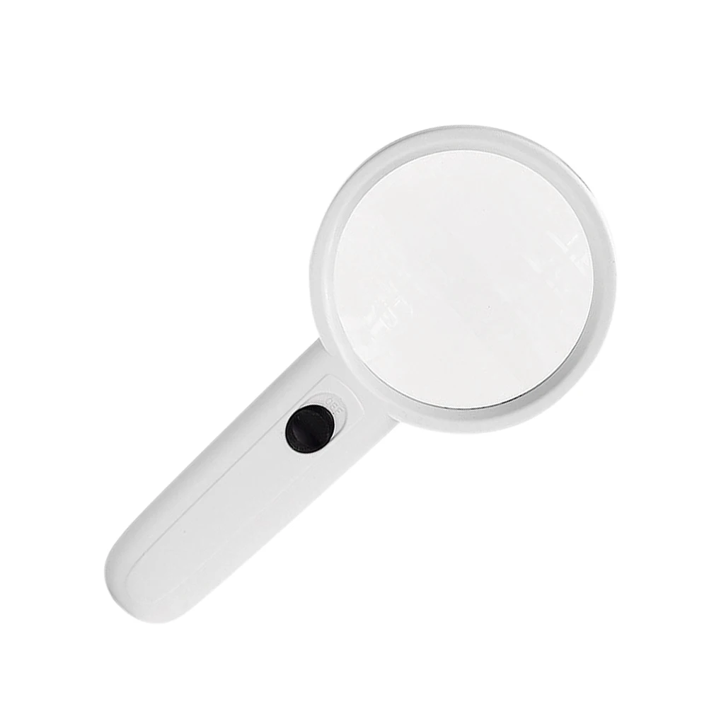 

3x LED Magnifying Glass Handheld Plastic Handle Portable Magnifier Reading Newspaper Books Inspection Magnifying Glass