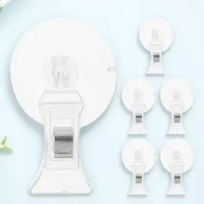 

6Pcs Seaweed Suction Cup Clip Aquarium Feeding Clips Rotatable Angle Fish Tank Vegetable Clip Strong Suction for Aquatic Plants