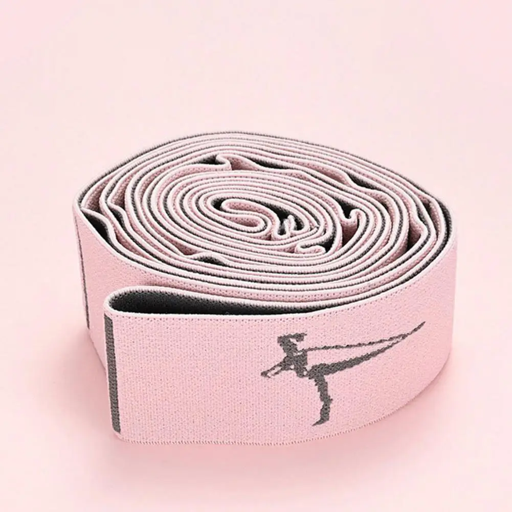 Exercise Resistance Band Yoga Stretch Band Yoga Stretching Strap with 11 Physical Therapy Pilates Band Ballet Dance Leg