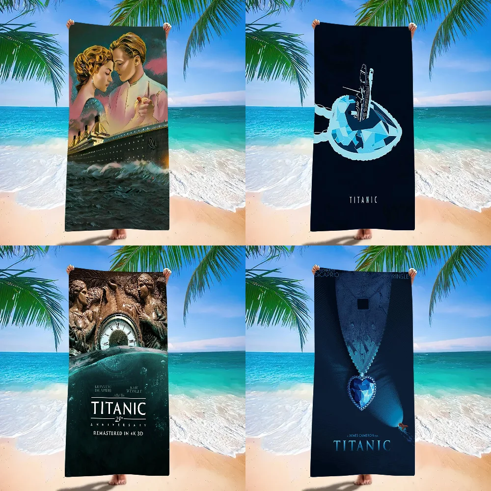 

Drama movie T-Titanic Towel Beach Towel Large Size Outdoor Travel Camping Absorbent toallas Towels Summer Swimming
