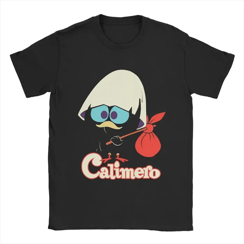 New Summer 3D Cartoon Calimero Printing T Shirt For Men Kid Fashion Funny Short Sleeves Cute Streetwear Tee Shirts Y2k Clothing
