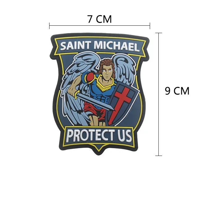 Parche velcro San Miguel Arcángel PVC táctico militar para mochila