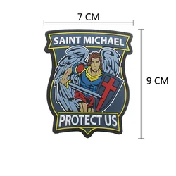 Parche velcro San Miguel Arcángel PVC táctico militar para mochila