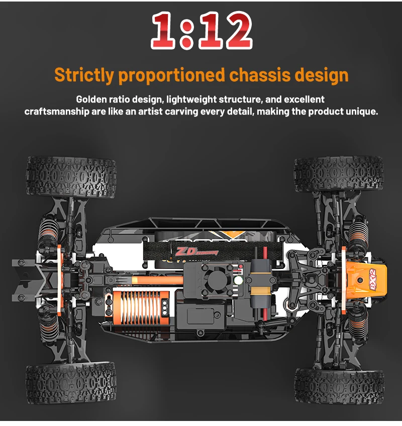 ZD Racing BX12 1/12 Brushless RC Car 70KM/h