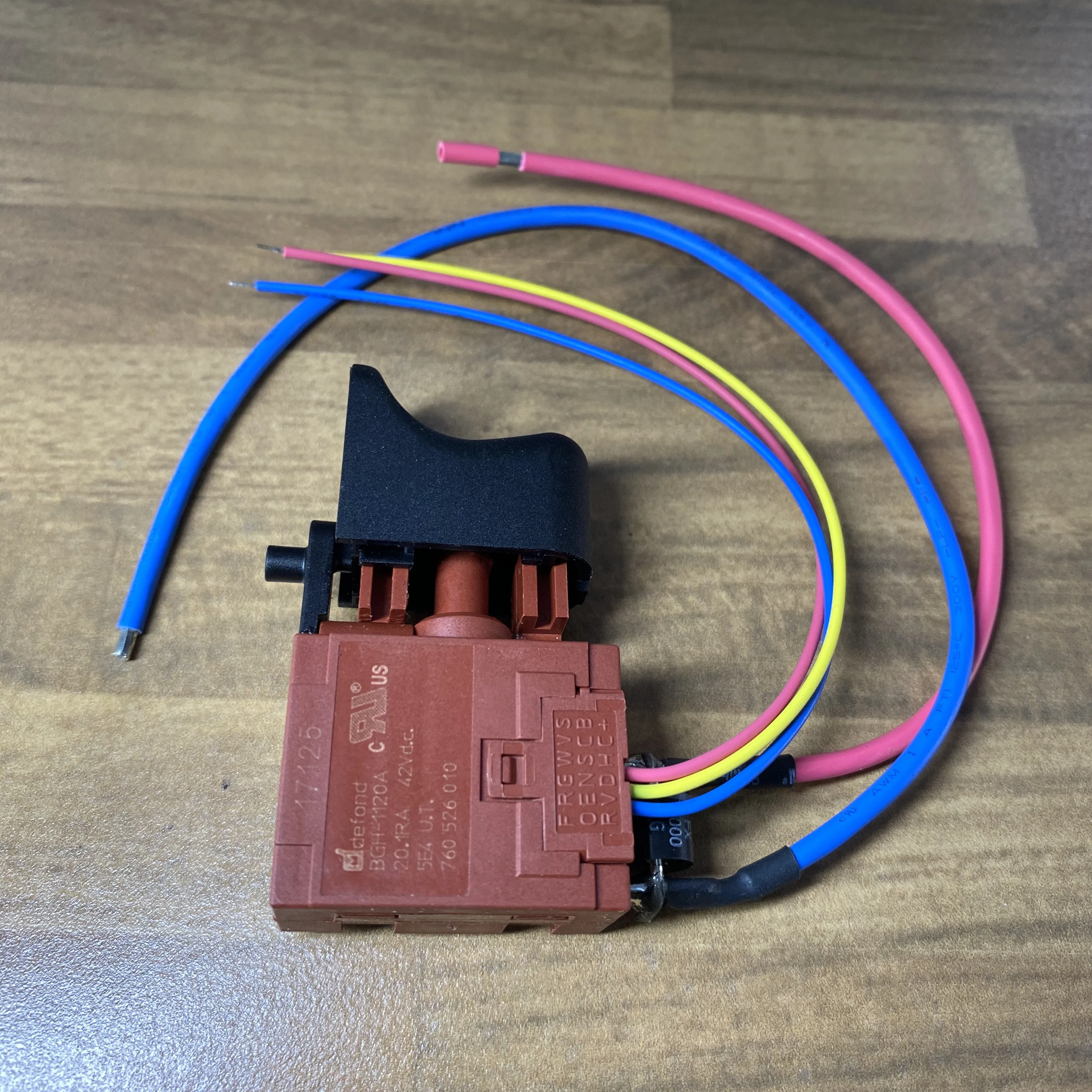 BGH-1120A 42VDC 20.1RA Interruttore Per Trapano Elettrico 760526010 Hong Kong Defond Defeng-image