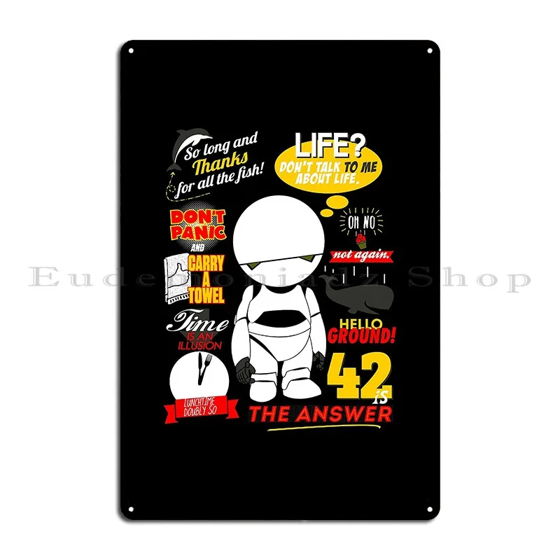 Hitchhikers Guide To The Galaxy 1 Metal Sign Create Poster Wall Decor Decoration Classic Tin Sign Poster