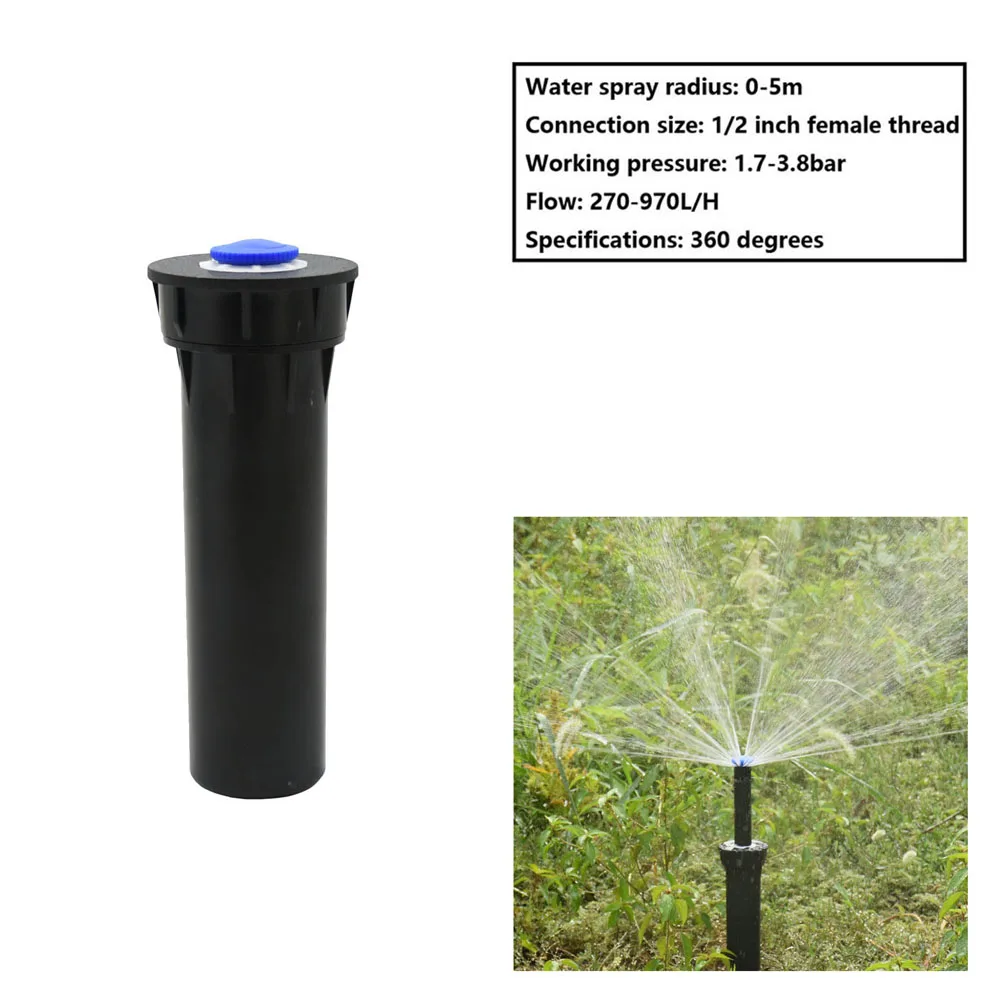 Garden Farm Lawn Pop Up Sprinkler Ray Nozzle 360 Degree Adjustable Irrigation Sprinkler For Watering & Irrigation