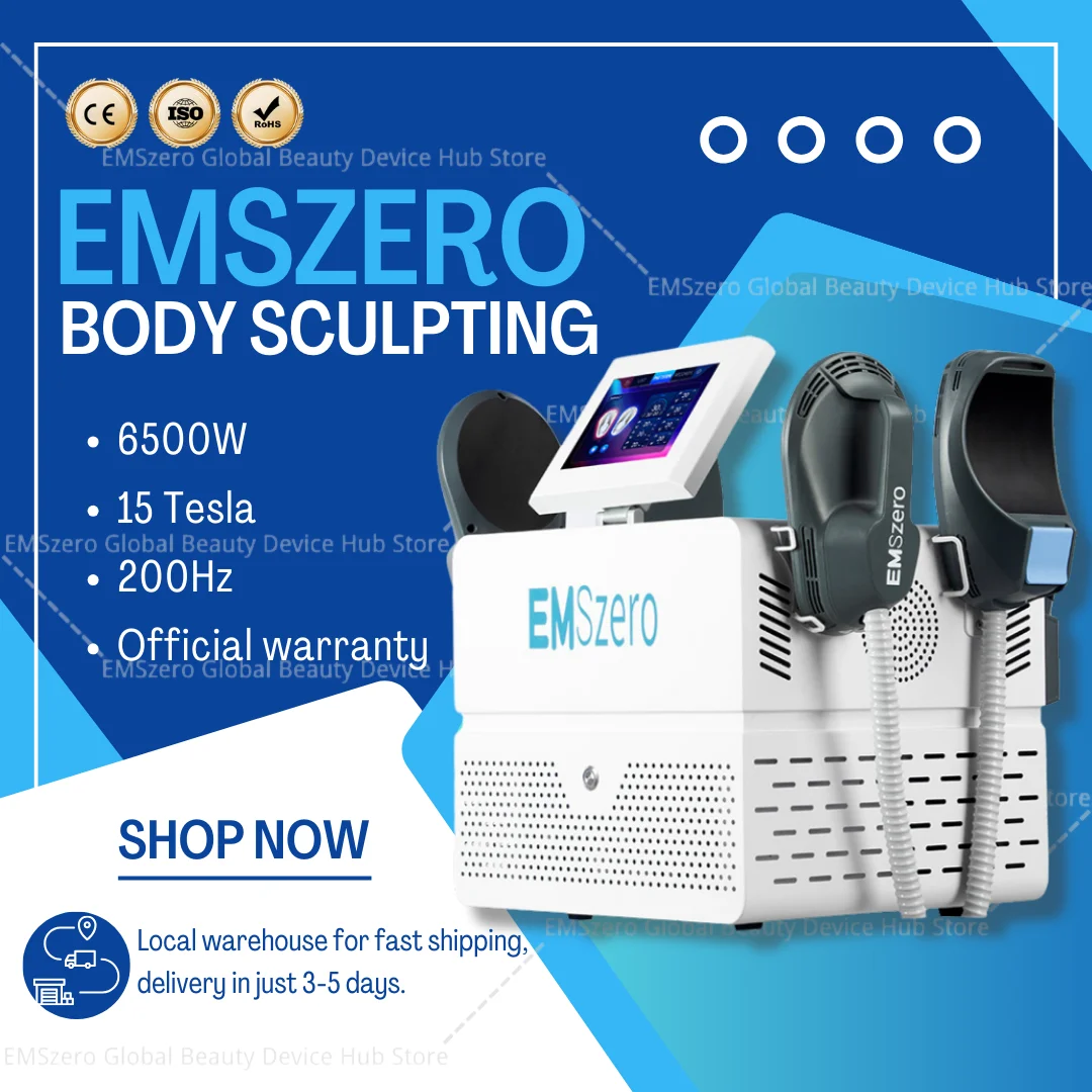 New EMSzero RF 6500W High Power 200HZ EMS Body Sculpt Muscle Stimulate Slimming Machine Fat Reducing For Salon