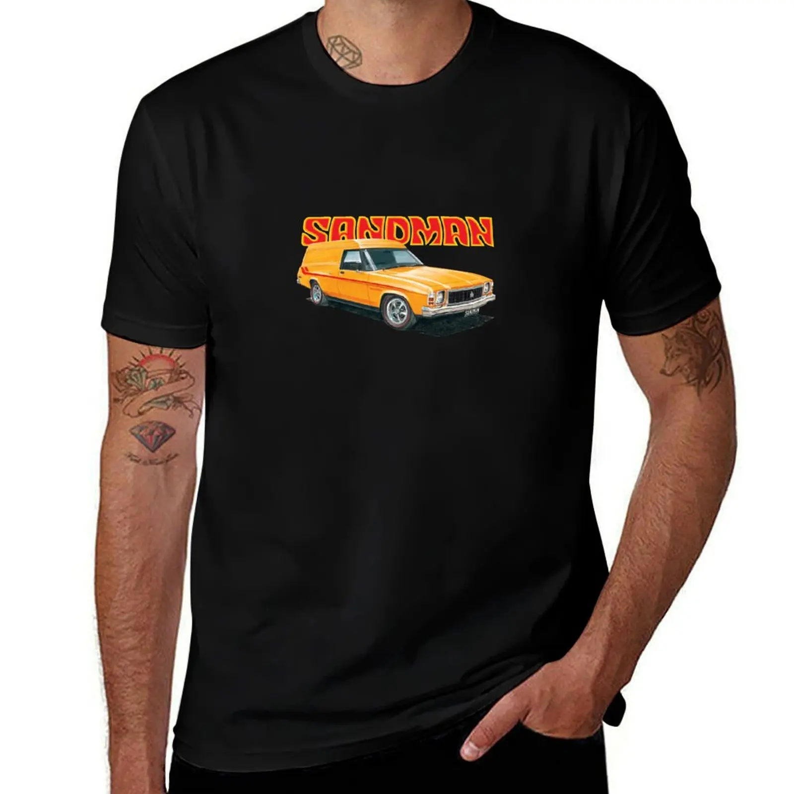 Holden HX Sandman Panelvan Design T-Shirt Durable Work Wear T-Shirt