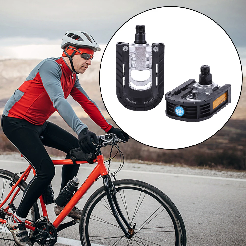 

Велосипедные складные педали с безопасным светоотражающим листом, велосипедные плоские педали, нескользящие велосипедные спортивные педали для электронного велосипеда, MTB велосипедов