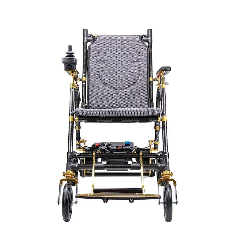 

17kg Lightweight Portable Folding Carbon Fiber Electric Wheelchair WIth Detachable Lithium Battery Support Air Travel